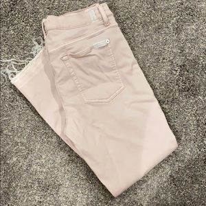 7 For All Mankind Jeggings - Pale Pink